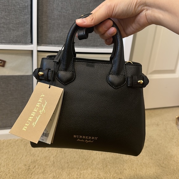 Burberry Baby Banner Black Handbag - Picture 4 of 12